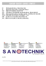 Sanotechnik G9020 Mounting Instruction preview