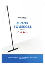 sanova FLOOR SQUEEGEE Manual preview