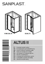 SANPLAST ALTUS II D2/ALT II Series Installation Manual preview