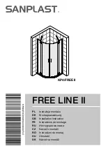 SANPLAST FREE LINE II KP4/FREEII Installation Instructions Manual preview