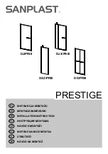 SANPLAST PRESTIGE DD/PRIII Installation Instructions Manual preview