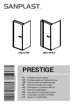 SANPLAST PRESTIGE KNDJ/PRIII Installation Manual preview