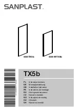 SANPLAST SS0/TX5b Installation Instruction preview