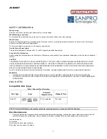SANPRO JCD3007 Quick Start Manual preview