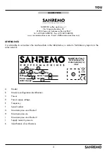 Предварительный просмотр 3 страницы Sanremo 6713 Instruction Booklet