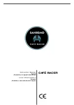 Sanremo CAFE RACER CR2 Instruction Booklet preview