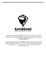 Preview for 3 page of Sanremo CAFE RACER CR2 Instruction Booklet