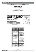 Preview for 4 page of Sanremo CAFE RACER CR2 Instruction Booklet