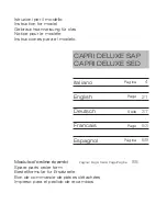 Preview for 3 page of Sanremo CAPRI DELUXE SAP Instruction Booklet