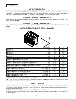 Preview for 53 page of Sanremo CAPRI DELUXE SAP Instruction Booklet