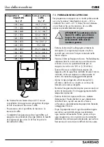 Preview for 21 page of Sanremo CUBE V Instruction Booklet