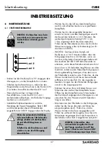 Preview for 97 page of Sanremo CUBE V Instruction Booklet