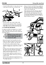 Предварительный просмотр 38 страницы Sanremo F18SB Instruction Booklet