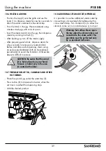 Предварительный просмотр 39 страницы Sanremo F18SB Instruction Booklet