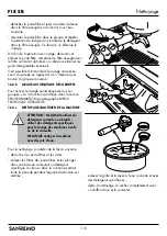 Предварительный просмотр 116 страницы Sanremo F18SB Instruction Booklet