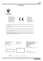 Preview for 49 page of Sanremo You Instruction Booklet