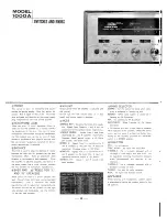 Предварительный просмотр 8 страницы Sansui 1000A Operating Instructions & Service Manual