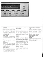 Предварительный просмотр 9 страницы Sansui 1000A Operating Instructions & Service Manual