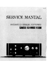 Предварительный просмотр 1 страницы Sansui AU-11000 Service Manual