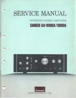 Предварительный просмотр 1 страницы Sansui AU-11000A Service Manual