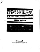 Sansui AU-555 Operating Instructions And Service Manual preview