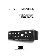 Sansui AU-7700 Service Manual предпросмотр