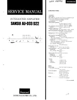 Sansui AU-D22 Service Manual предпросмотр