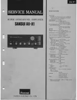 Sansui AU-X1 Service Manual preview