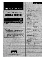 Предварительный просмотр 1 страницы Sansui AU-X201 Service Manual