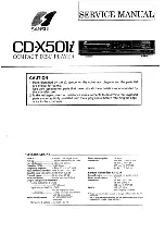 Sansui CD-X501i Service Manual preview