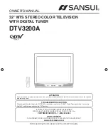 Sansui DTV3200A Owner'S Manual preview