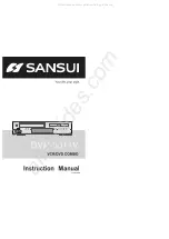 Preview for 1 page of Sansui DVP-3011V Instruction Manual