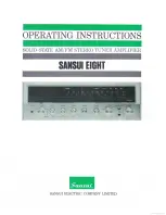 Preview for 1 page of Sansui EIGHT Operating Instructions Manual