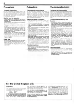 Preview for 2 page of Sansui FR-D25 Operating Instructions Manual