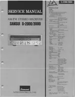 Sansui G-3000 Service Manual preview