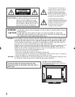 Предварительный просмотр 2 страницы Sansui HDLCD-3700 Owner'S Manual