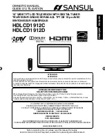 Preview for 1 page of Sansui HDLCD1912C Owner'S Manual