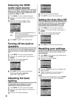 Preview for 26 page of Sansui HDLCD2600A Owner'S Manual