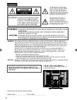 Preview for 2 page of Sansui HDLCD2612A Owner'S Manual