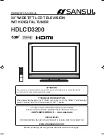 Preview for 1 page of Sansui HDLCD3200 Owner'S Manual