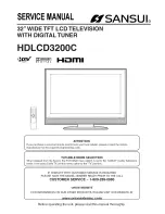 Preview for 1 page of Sansui HDLCD3200C Service Manual