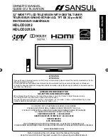 Sansui HDLCD3212A Owner'S Manual предпросмотр