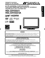 Preview for 1 page of Sansui HDLCDVD225 Owner'S Manual