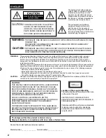 Предварительный просмотр 2 страницы Sansui HDLCDVD225 Owner'S Manual