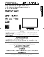 Sansui HDLCDVD328 Owner'S Manual preview