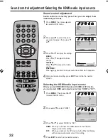 Preview for 32 page of Sansui HDPDP4200 Owner'S Manual