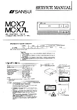 Предварительный просмотр 1 страницы Sansui MC-X7 Service Manual