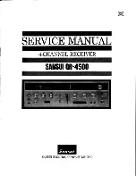 Предварительный просмотр 1 страницы Sansui QR-4500 Service Manual