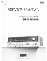 Sansui QRX-5001 Service Manual предпросмотр