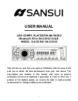 Sansui SA-CD100 User Manual предпросмотр